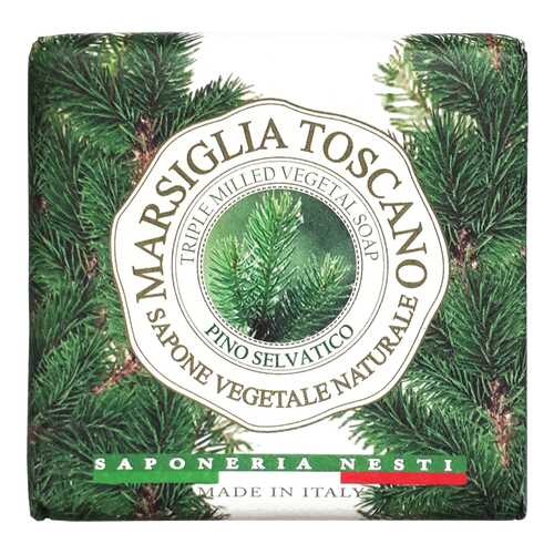 Косметическое мыло Nesti Dante Marsiglia Toscano Pino Selvatico Vegetal Soap 200 г в Магнит Косметик