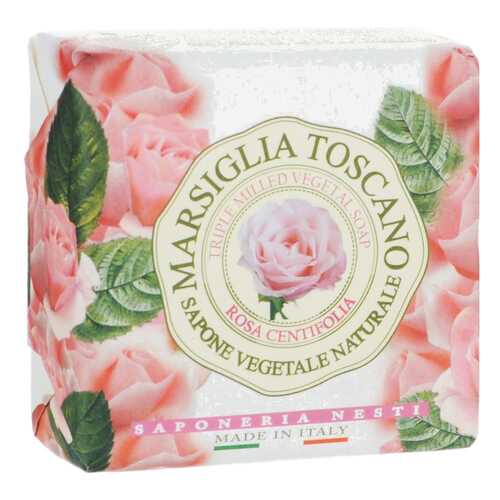 Косметическое мыло Nesti Dante Marsiglia Toscano Rosa Centifolia 200 г в Магнит Косметик