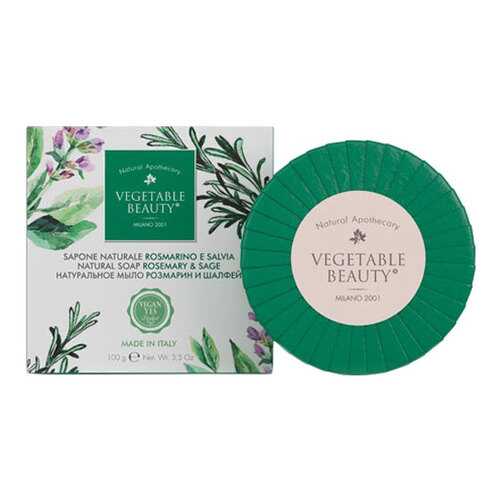 Косметическое мыло Vegetable Beauty Розмарин и шалфей 100 г в Магнит Косметик
