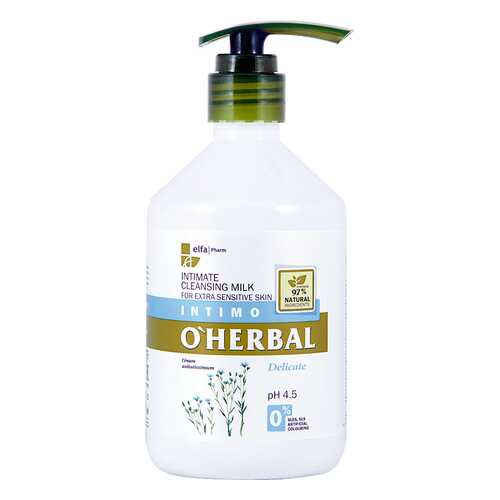 Молочко для интимной гигиены O’Herbal DELICATE, 500 мл в Магнит Косметик