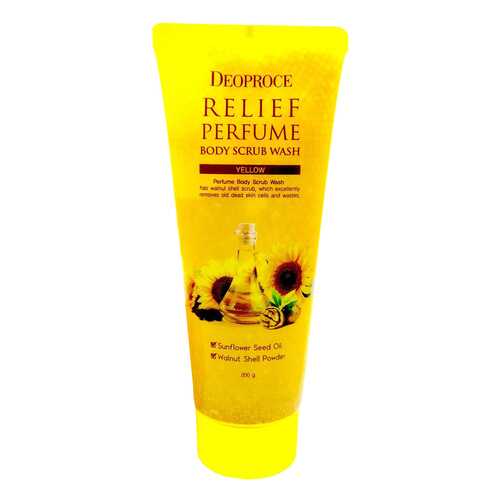 Скраб для тела Deoproce Relief Perfume Body Scrub Wash Sunflower Oil 200 г в Магнит Косметик