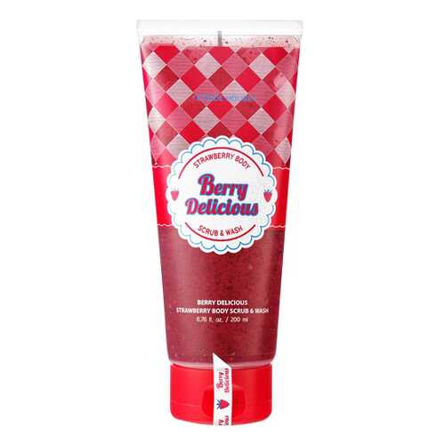 Скраб для тела Etude House Berry Delicious Strawberry Body Scrub & Wash 200 мл в Магнит Косметик