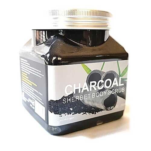 Скраб для тела Wokali Charcoal Sherbet Body Scrub Уголь 350 мл в Магнит Косметик