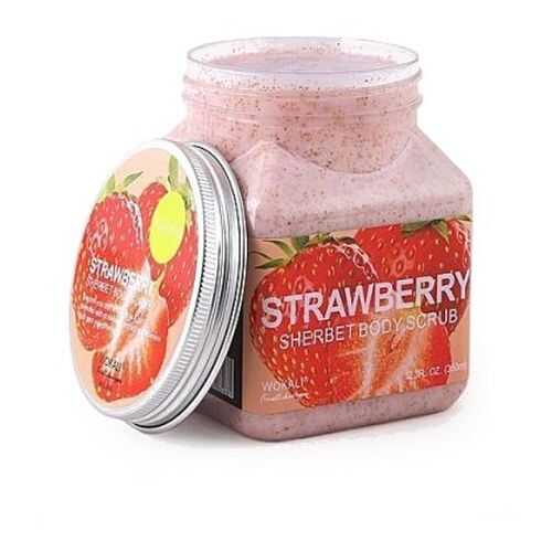 Скраб для тела Wokali Strawberry Sherbet Body Scrub Клубника 350 мл в Магнит Косметик