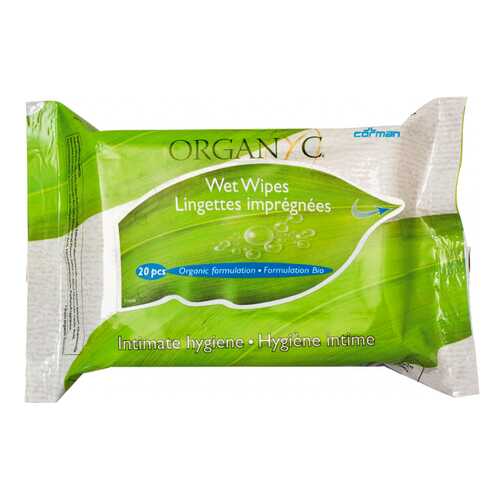 Средство для интимной гигиены Organyc Intimate hygiene wet wipes 20 шт в Магнит Косметик