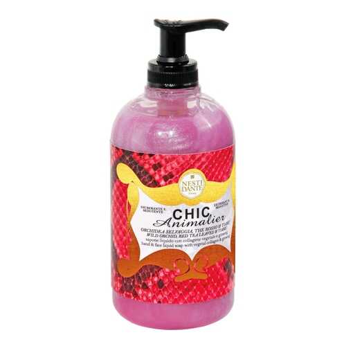 Жидкое мыло Nesti Dante Chic Animalier Red Liquid Soap 500 мл в Магнит Косметик