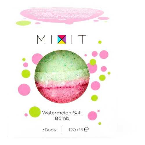Бурлящий шар для ванны Mixit Watermelon Salt Bomb с арбузным ароматом 120 г в Магнит Косметик