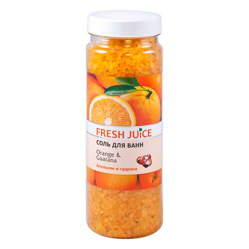 Соль для ванн Fresh Juice «Orange & Guarana» 700 гр в Магнит Косметик