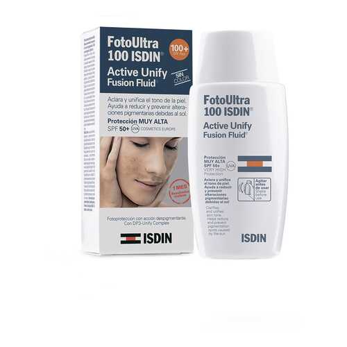 Флюид для лица Isdin Foto Ultra 100 Active Unify Fusion Fluid Sin Color SPF 50+ 50 мл в Магнит Косметик