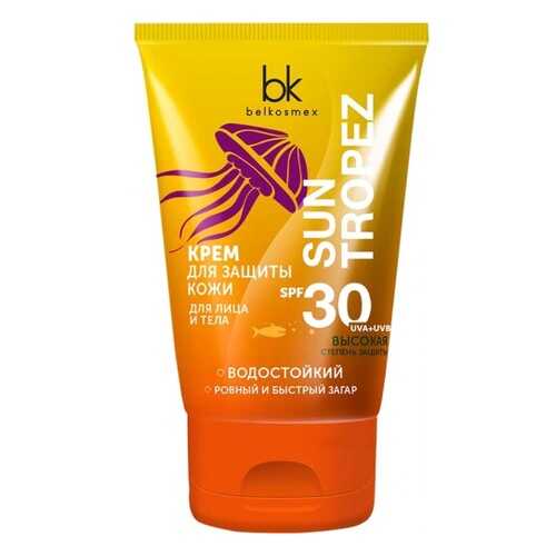 Крем для защиты кожи лица и тела SPF30 BelKosmex Sun Tropez 120 г в Магнит Косметик