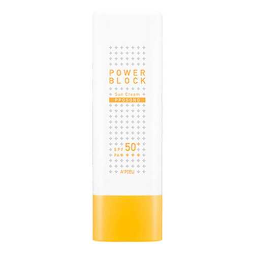 Крем солнцезащитный A'Pieu Power Block Sun Cream (Pposong) SPF50+/PA++++ в Магнит Косметик