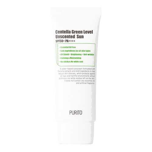 PURITO Cолнцезащитный крем с центеллой Centella Green Level Unscented Sun SPF50+PA+++ в Магнит Косметик