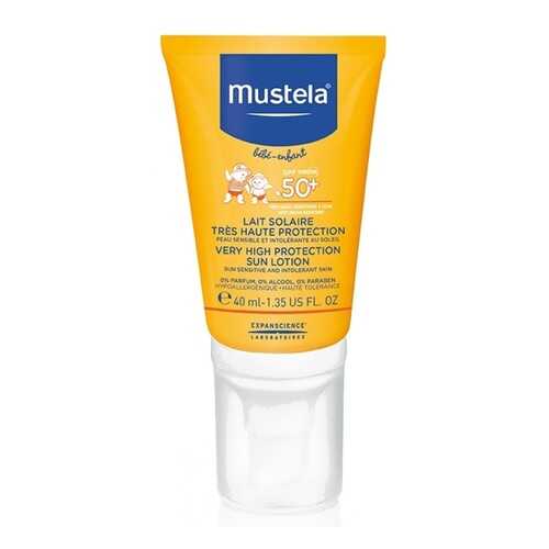 Солнцезащитное молочко для детей Mustela Sun Spf 50+ 40 мл в Магнит Косметик