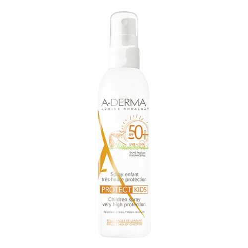 Солнцезащитное средство A-Derma Protect Kids Children Spray SPF 50+ 200 мл в Магнит Косметик