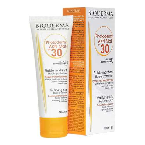 Солнцезащитное средство Bioderma Photoderm AKN Mat SPF 30 40 мл в Магнит Косметик