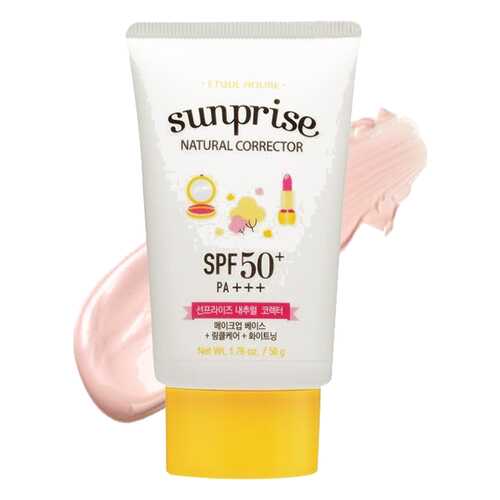 Солнцезащитное средство Etude House Крем Sunprise Natural Corrector в Магнит Косметик