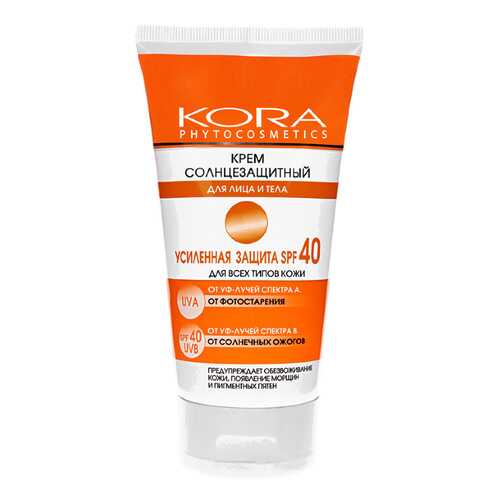 Солнцезащитное средство KORA Усиленная защита SPF 40 150 мл в Магнит Косметик