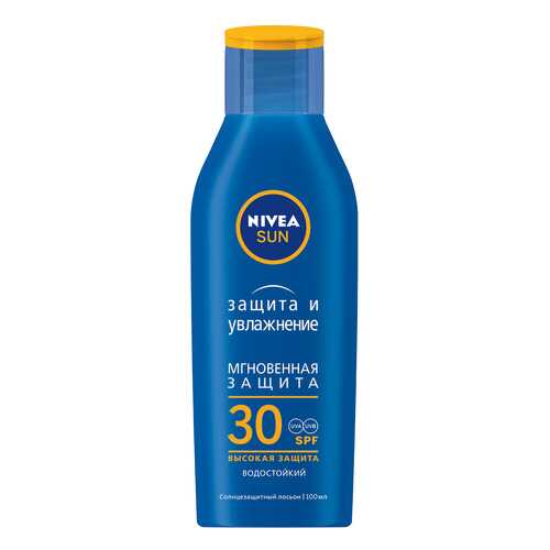 Солнцезащитное средство NIVEA Защита и Увлажнение Лосьон SPF 30 100 мл в Магнит Косметик