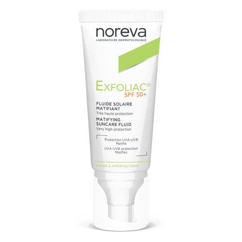 Солнцезащитное средство Noreva Exfoliac Matifying suncare fluid 40 мл в Магнит Косметик