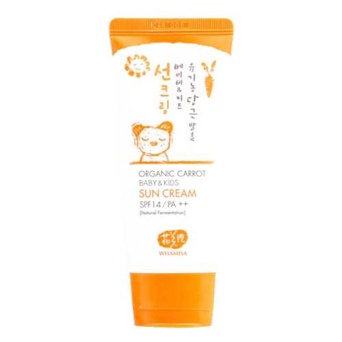 Солнцезащитное средство Whamisa Organic Carrot Baby & Kids Sun Cream SPF 14 в Магнит Косметик