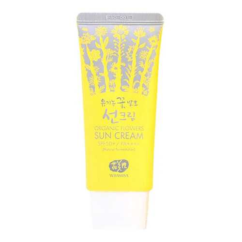 Солнцезащитное средство Whamisa Organic Flowers Sun Cream SPF 50+ в Магнит Косметик