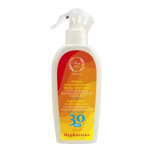 Солнцезащитный спрей Fresh Line Hephaestus High Protection Invisible SPF 30 200 мл в Магнит Косметик