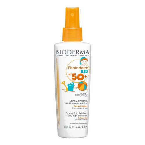 Солнцезащитный спрей с высокой степенью защиты Bioderma Photoderm Kid SPF 50+ в Магнит Косметик