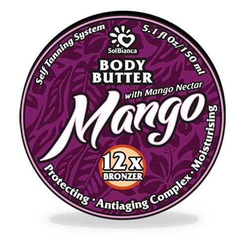 Твердое масло-автозагар SOL BIANCA Body Butter Mango с бронзаторами 150 мл в Магнит Косметик