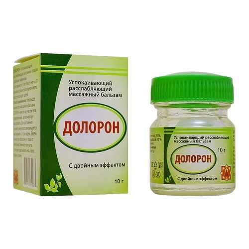 Долорон бальзам успокаивающий расслабляющий с двойным эффектом, 10 г (банка) в Магнит Косметик