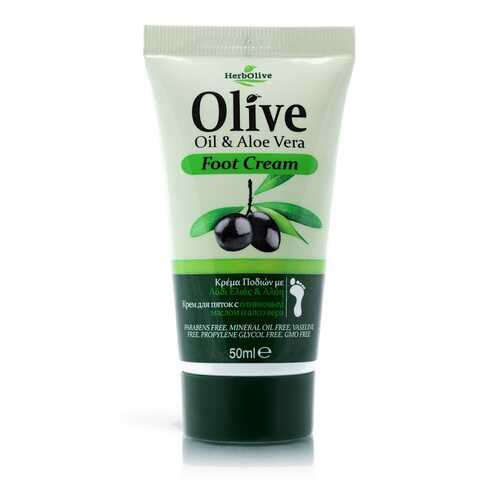 Мини крем для ног с экстрактом алоэ вера Herbolive Olive Oil&Aloe Vera Foot Cream в Магнит Косметик