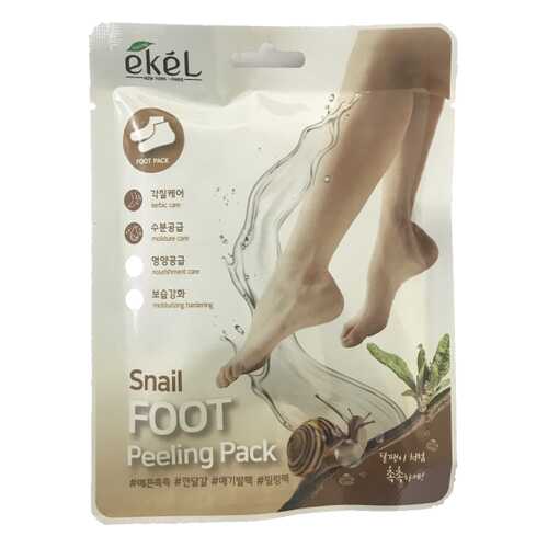 Пилинг-носочки с улиточным муцином Ekel Snail Foot Peeling Pack 40 гр в Магнит Косметик