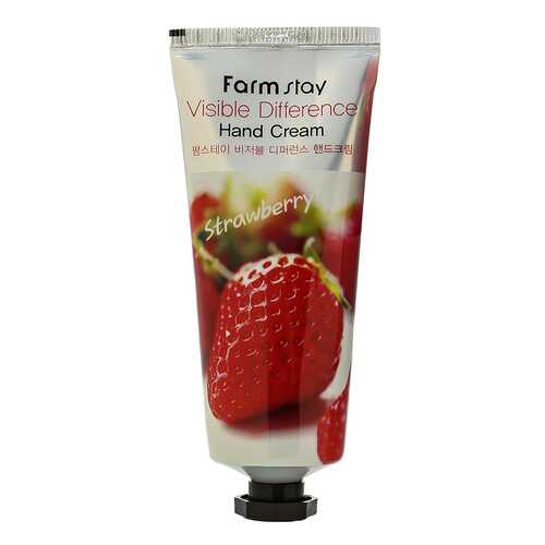 Крем для рук Farm Stay Visible Difference Hand Cream Strawberry 100 мл в Магнит Косметик