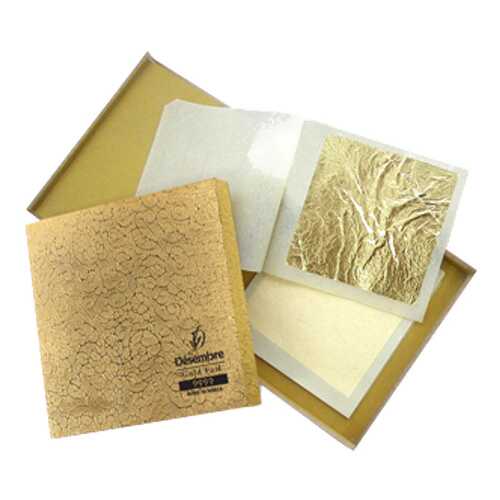 Листы золотой фольги 24К Desembre 24K Gold Foil 50pcs 50 шт в Магнит Косметик