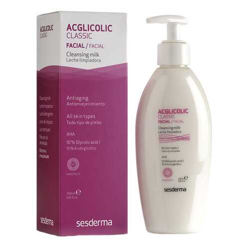 Молочко для лица Sesderma Acglicolic Classic Facial Cleansing Milk 200 мл в Магнит Косметик