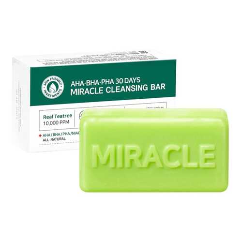 Мыло с кислотами для проблемной кожи Some By Mi AHA-BHA-PHA 30 Days Miracle Cleansing Bar в Магнит Косметик