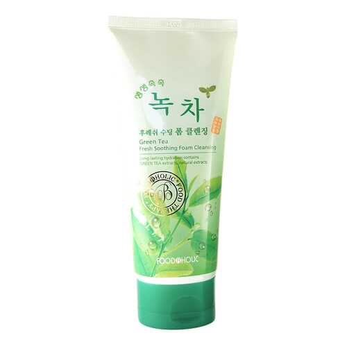 Очищающая пенка FoodaHolic Green Tea Fresh Soothing Foam Cleansing 180 мл в Магнит Косметик