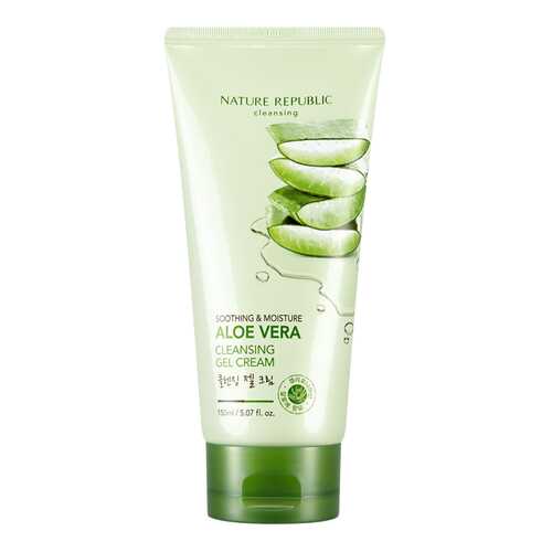 Очищающий гель-крем Nature Republic SOOTHING&MOISTURE ALOE VERA CLEANSING GEL CREAM в Магнит Косметик