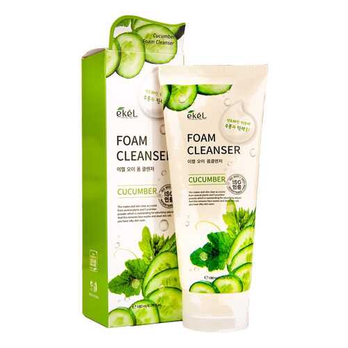 Пена для умывания с экстрактом огурца Ekel Foam Cleanser Cucumber 180 мл в Магнит Косметик