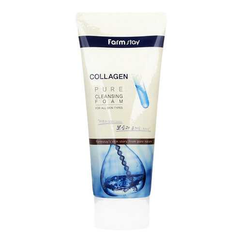 Пенка для умывания FarmStay Collagen Pure Cleansing 180 мл в Магнит Косметик