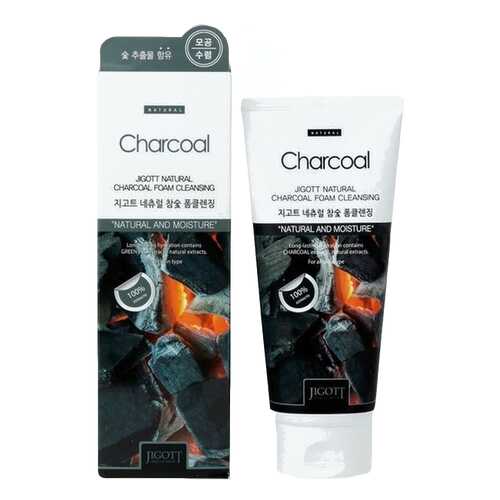 Пенка для умывания Jigott Natural Charcoal Foam Cleansing 180 мл в Магнит Косметик