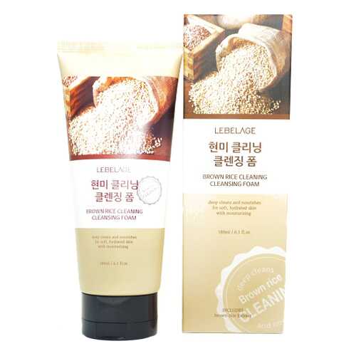 Пенка для умывания Lebelage Brown Rice Cleansing Foam 160 мл в Магнит Косметик