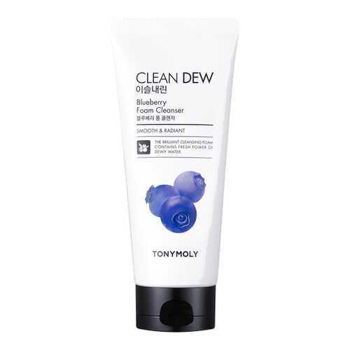 Пенка для умывания Tony Moly Clean Dew Blueberry Foam Cleanser 180 мл в Магнит Косметик