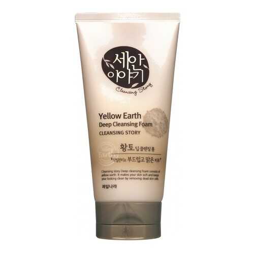 Пенка для умывания Welcos Cleansing Story Foam Cleansing Yellow Clay 150 г в Магнит Косметик