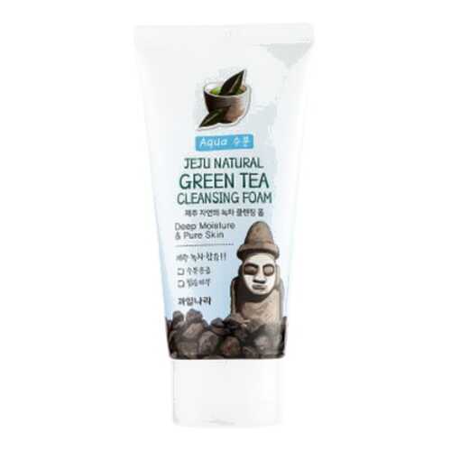 Пенка для умывания Welcos Jeju Natural Green Tea Cleansing Foam 120 г в Магнит Косметик