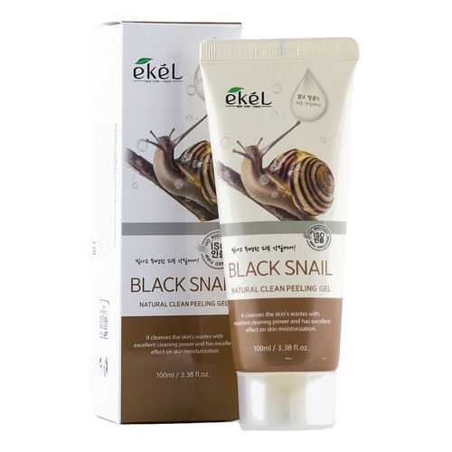 Пилинг для лица Ekel Peeling Gel Black Snail с экстрактом улиточного муцина 100мл в Магнит Косметик