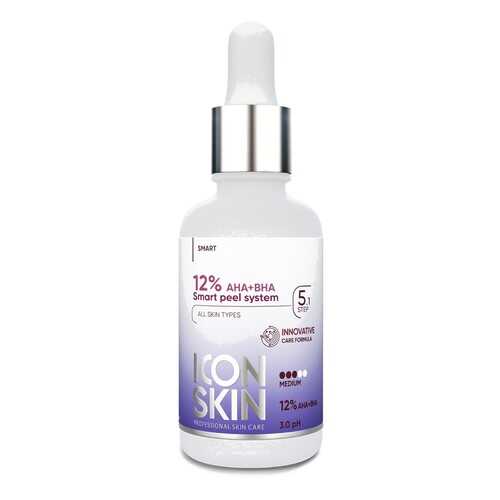 Пилинг для лица ICON SKIN с 12% комплексом кислот AHA + BHA 30 мл в Магнит Косметик