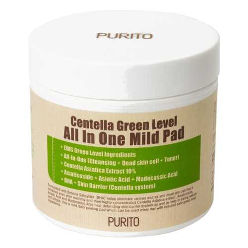 Пилинг для лица PURITO Centella Green Level All In One Mild Pad 130 мл в Магнит Косметик