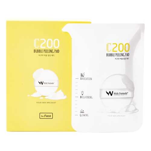 Пилинг для лица Wish Formula C200 Bubble Peeling Pad 4 шт в Магнит Косметик