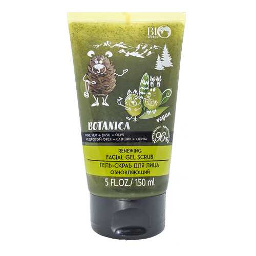 Скраб для лица Bio World Botanica Кедровый орех, базилик, олива в Магнит Косметик