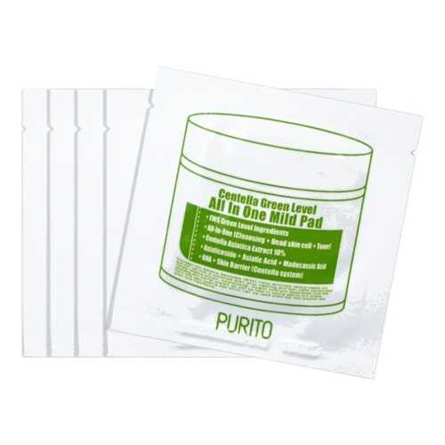 Средство для очищения Purito Centella Green Level All In One Mild Pad 10 шт в Магнит Косметик